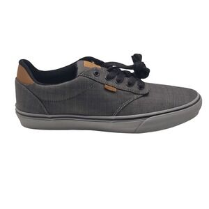 Vans Atwood Deluxe Comfort Gray Textile Low Top Sneakers Mens Size 13 New